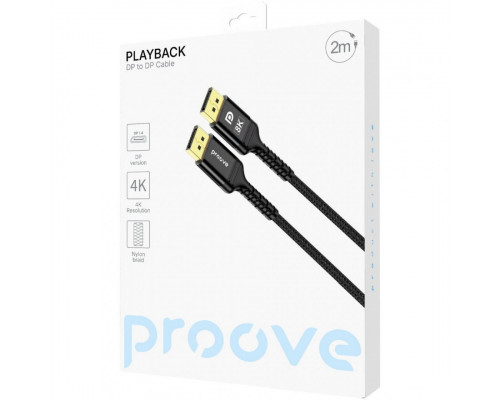 Кабель Proove Playback DP to DP 2m Black (DCPD22003601)