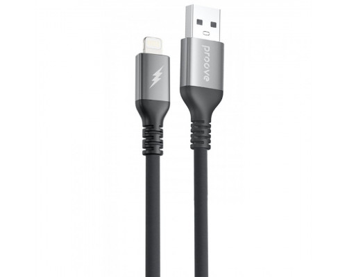 Кабель Proove ReGen Silicone USB to Lightning 2.4A (1m) Black (CCRS12001101)