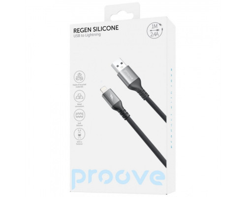 Кабель Proove ReGen Silicone USB to Lightning 2.4A (1m) White (CCRS15001102)