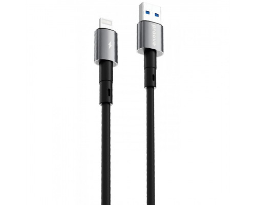 Кабель Proove Silicraft USB to Lightning 2.4A (1m) Black (CCSC12001101)