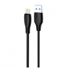 Кабель Proove Simple Silicone USB to Lightning 2.4A (1m) Black (CCSS12001101)