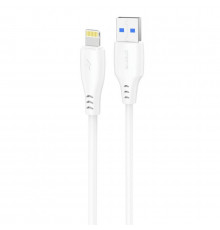 Кабель Proove Simple Silicone USB to Lightning 2.4A (1m) White (CCSS12001102)