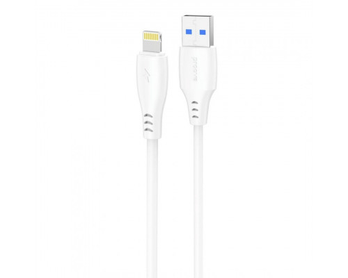 Кабель Proove Simple Silicone USB to Lightning 2.4A (1m) White (CCSS12001102)