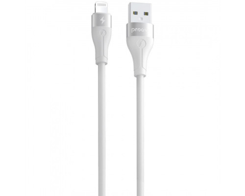 Кабель Proove Soft Silicone USB to Lightning 2.4A (1m) White (CCSO20001102)