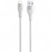 Кабель Proove Soft Silicone USB to Lightning 2.4A (1m) White (CCSO20001102)