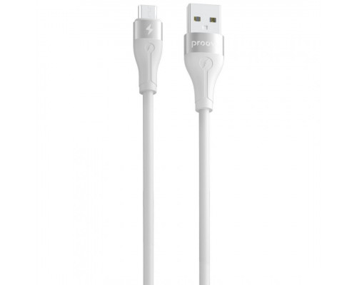 Кабель Proove Soft Silicone USB to Micro USB 2.4A (1m) White (CCSO20001302)