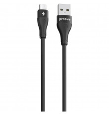 Кабель Proove Soft Silicone USB to Micro USB 2.4A (1m) Black (CCSO20001301)