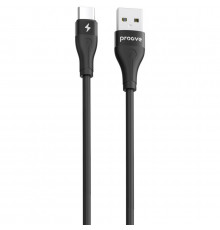 Кабель Proove Soft Silicone USB to Type-C 3A (2m) Black (CCSO20001221)