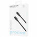 Кабель Proove Striped Silicone Type-C to Lightning (1m) Black (CCSS00002101)