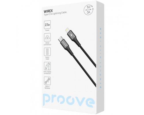Кабель Proove WireX Type-C to Lightning 27W (1m) White (CCWX27002102)