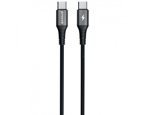 Кабель Proove WireX Type-C to Type-C 60W (1m) Black (CCWX60002201)