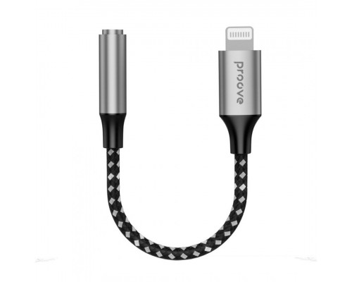 Перехідник AUX Proove SoundMesh Lightning to 3.5mm Gray (ACSM00005101)