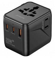 Універсальний адаптер Proove Trip 25W Black (TATL25310001)