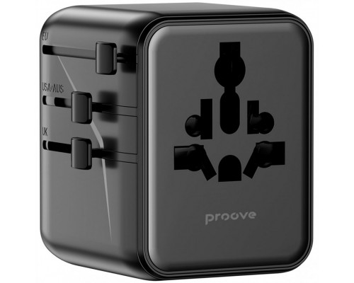 Універсальний адаптер Proove Trip 25W Black (TATL25310001)