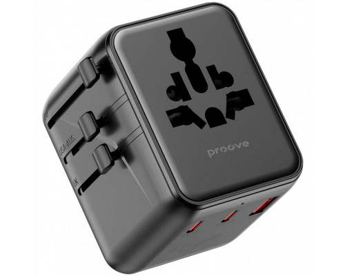 Універсальний адаптер Proove Trip 25W Black (TATL25310001)