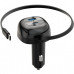 Автомобільний зарядний пристрій Proove Pulsar 65W (Type-C + USB) + Retractable Type-C Cable Black (CCPR65110001)