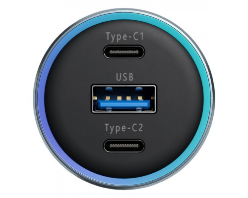 Автомобільний зарядний пристрій Proove Super Charge 130W (2 Type-C + USB) Metal Gray (ACSC13120004)
