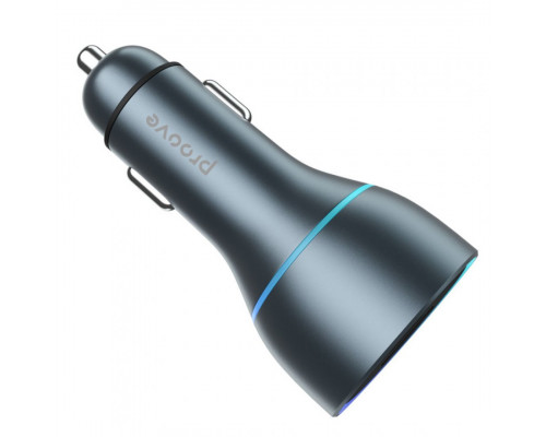 Автомобільний зарядний пристрій Proove Super Charge 130W (2 Type-C + USB) Metal Gray (ACSC13120004)