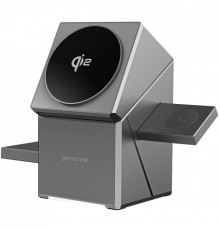 Бездротовий зарядний пристрій Proove Iron Hide 3 in 1 Qi2 Gray (WSIH15000003)