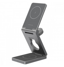Бездротовий зарядний пристрій Proove Titan Volt 3 in 1 Gray (WSTV15000003)