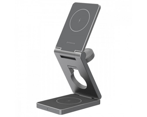 Бездротовий зарядний пристрій Proove Titan Volt 3 in 1 Gray (WSTV15000003)