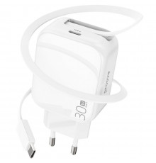 Мережевий зарядний пристрій Proove Fixtape GaN 30W (Type-C) White (WCFP30010202)