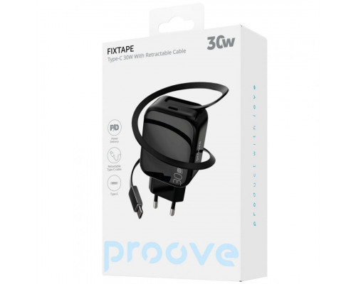 Мережевий зарядний пристрій Proove Fixtape GaN 30W (Type-C) White (WCFP30010202)