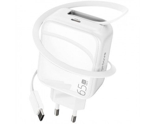 Мережевий зарядний пристрій Proove Fixtape GaN 65W (Type-C) White (WCFP65010202)