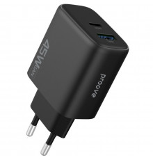 Мережевий зарядний пристрій Proove Silicone Power 2 45W (Type-C+USB) Black (WCSP24110001)