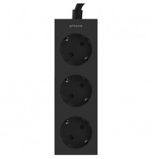 Мережевий фільтр Proove Magnet Strip (3xAC) 1.6m Black (PSMS25000001)