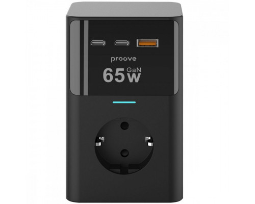 Мережевий фільтр Proove Power Cube 65W (3xAC + 2xType-C + 1xUSB) 1.5m Black (PSPC36801201)