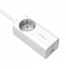 Мережевий фільтр Proove Power Strip PD-02 65W (2 Type-C + 1USB) White (PSP165210001)