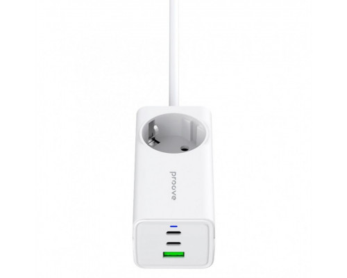 Мережевий фільтр Proove Power Strip PD-02 65W (2 Type-C + 1USB) White (PSP165210001)