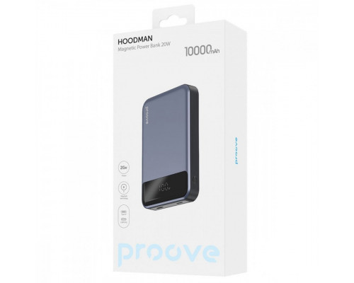 Павербанк Proove Hoodman Magnetic 20W 10000mAh Gray (PBH120010003)