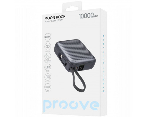 Павербанк Proove Moon Rock 22.5W 10000mAh Gray (PBM122012105)
