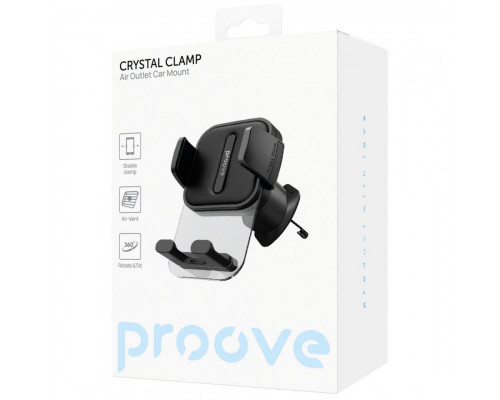 Автомобільний тримач Proove Crystal Clamp Air Outlet Car Mount Black (CHCC00000001)