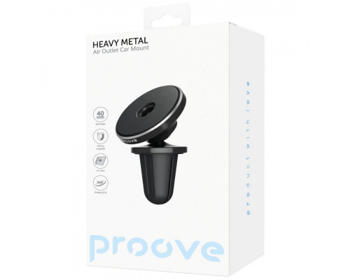 Автомобільний тримач Proove Heavy Metal Air Outlet Car Mount Black (CHHM00000001)