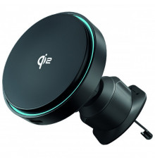 Автомобільний тримач з бездротовою зарядкою Proove Light Circle Qi2 15W Black (WHLC15010002)
