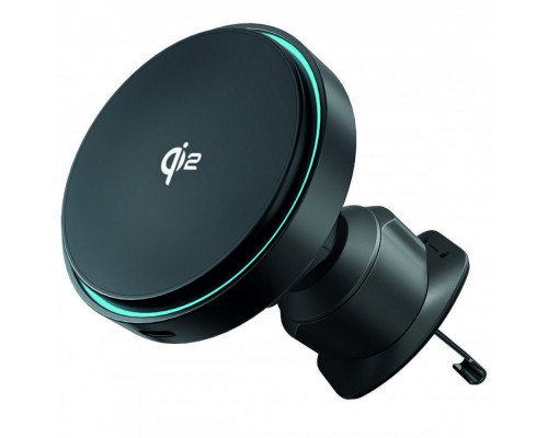 Автомобільний тримач з бездротовою зарядкою Proove Light Circle Qi2 15W Black (WHLC15010002)