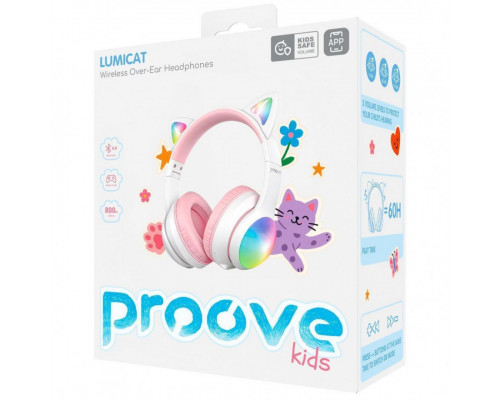 Бездротові навушники Proove Kids LumiCat (APP) Blue/Pink (HPLC0001AP26)