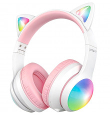 Бездротові навушники Proove Kids LumiCat (APP) White/Pink (HPLC0001AP25)