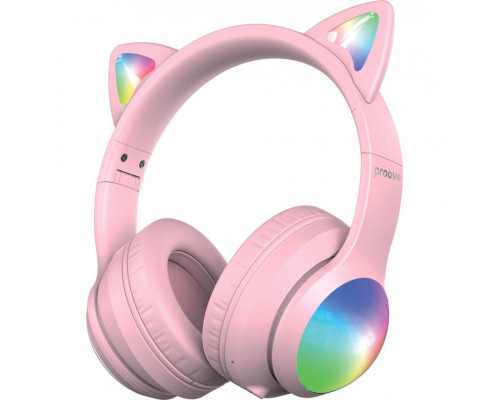 Бездротові навушники Proove Kids LumiCat (APP) Pink (HPLC0001AP27)