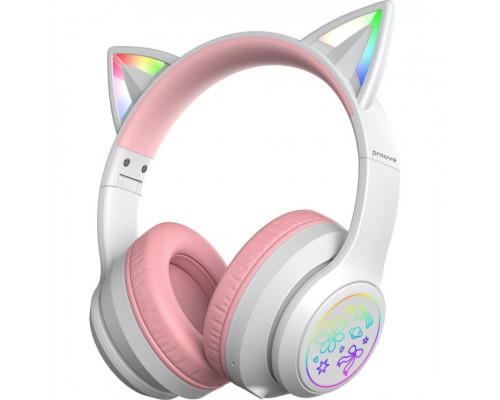 Бездротові навушники Proove Kids Neko (APP) White/Pink (HPNK0001AP25)