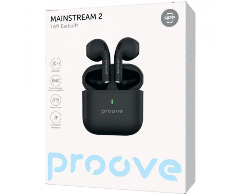 Бездротові навушники Proove Mainstream 2 TWS (APP) Black (TWMS2001AP01)