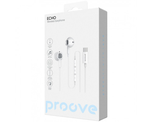 Дротові навушники Proove Echo (Type-C) White (ECWE00000202)