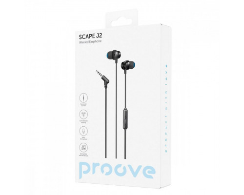 Дротові навушники Proove Scape J2 (3.5mm) Black (WESJ20000801)