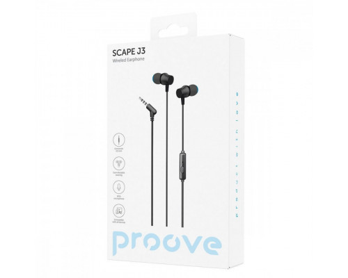 Дротові навушники Proove Scape J3 (3.5mm) Black (WESJ30000801)