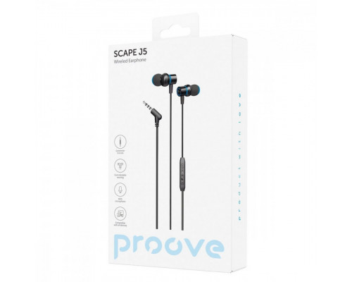 Дротові навушники Proove Scape J5 (3.5mm) Black (WESJ50000801)