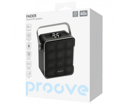 Портативна акустика Proove Fader 40W (APP) Black (PSFD4018AP01)