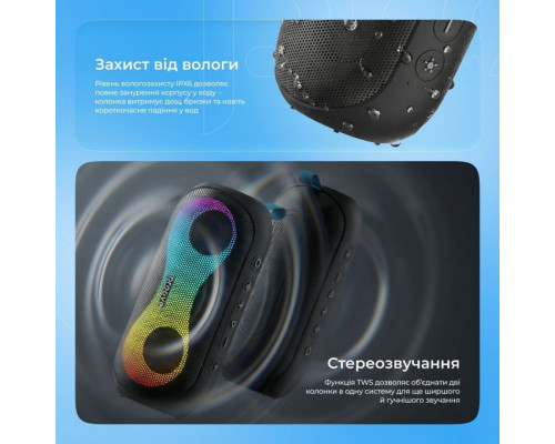 Портативна акустика Proove SoundTrap III 30W (APP) Black (PSST3001AP01)